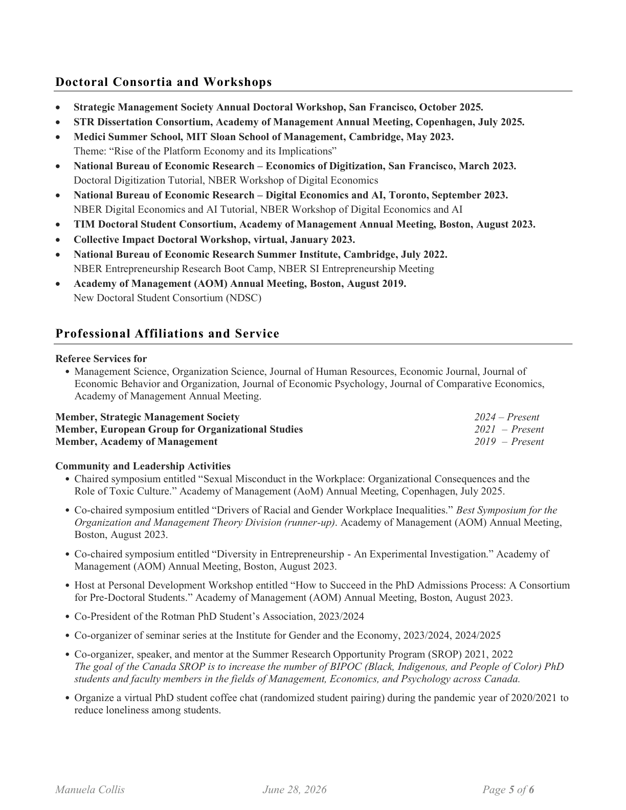 CV page 5